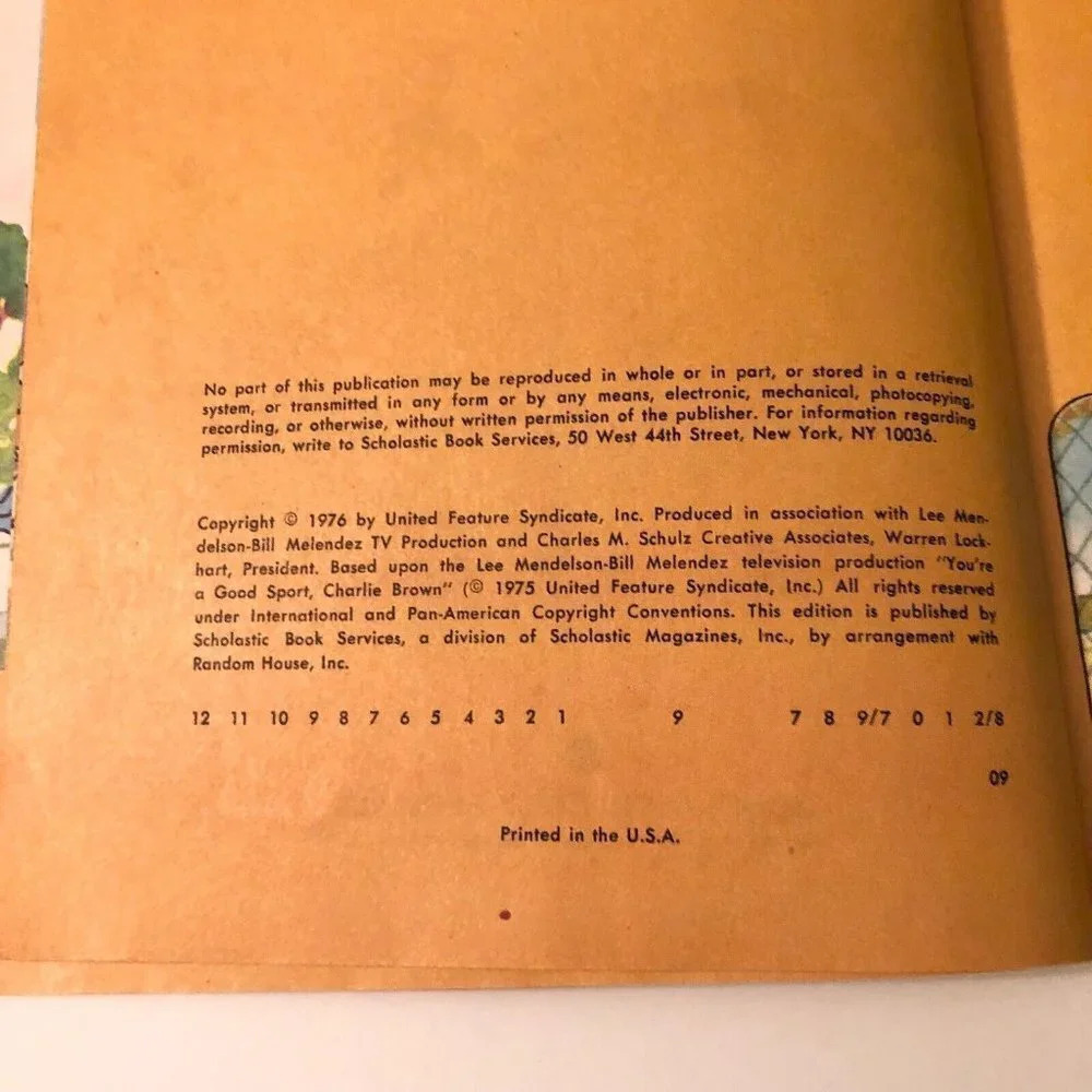 Vintage 1976 Youre A Good Sport Charlie Brown Special Charles M  Schulz - Picture 13 of 16